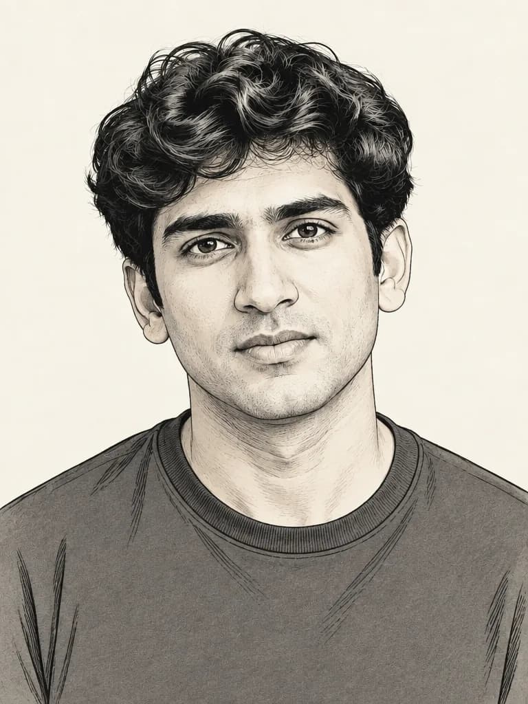 Estilo de retrato Line Art